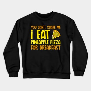 Scared Pineapple Pizza Crewneck Sweatshirt